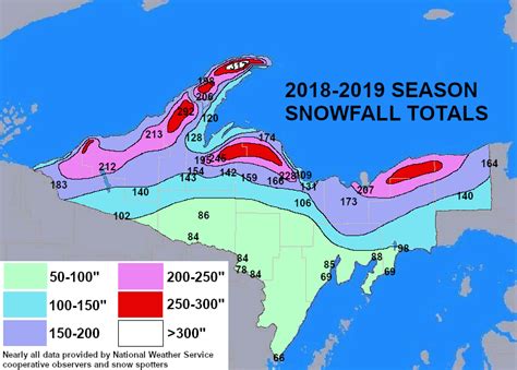 Season Snowfall Maps