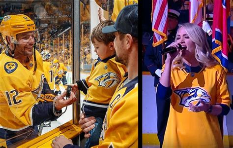 Watch Carrie Underwood's Son React to National Anthem Performance