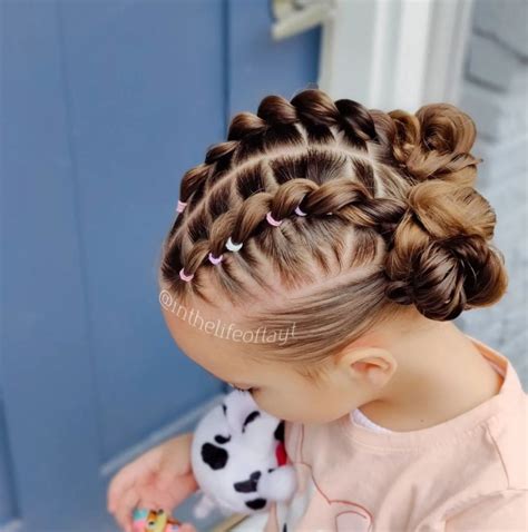 French Braid Hairstyles For Little Girls