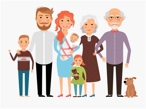 Mom Dad Brother Sister Grandpa Grandma , Free Transparent Clipart ...