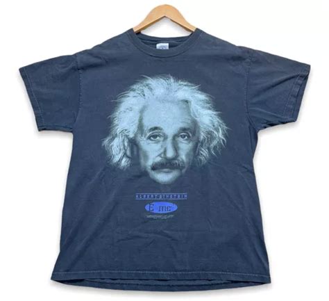 RARE VINTAGE DELTA Albert Einstein E = mc2 It’s The Law 1990 T Shirt ...