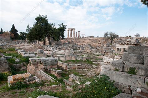 Ruins of Corinth, Greece - Stock Image - C038/3714 - Science Photo Library