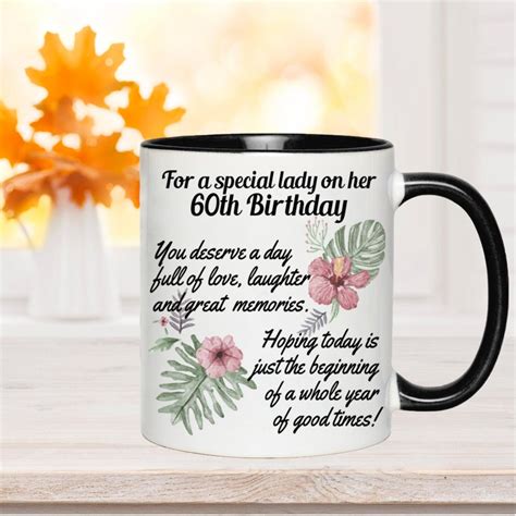 60th Birthday Gift for Women Cute 60th Mug Sentimental Gift - Etsy