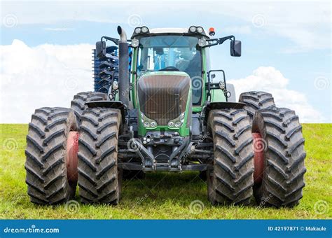 Tractor stock image. Image of work, powered, power, agriculture - 42197871