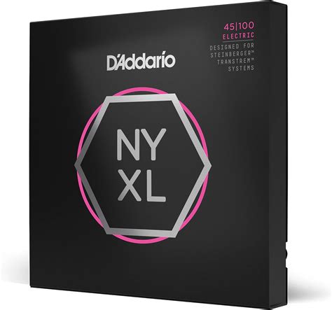 D'Addario Bass Guitar Strings - NYXL Bass Strings - NYXLS45100 - Unrivaled Strength, Tuning ...