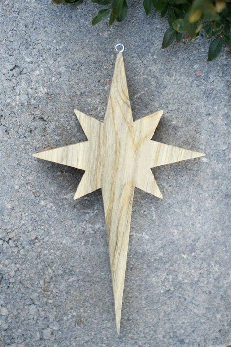 Wooden Bethlehem Star Christmas Ornament | Etsy | Wooden christmas trees, Wooden christmas ...