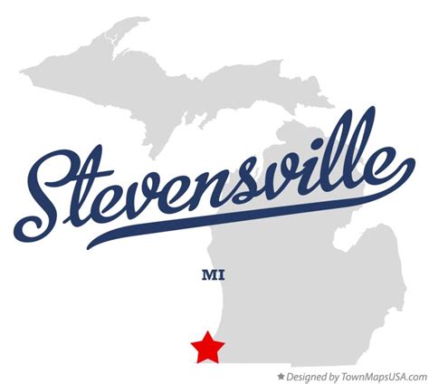 Map of Stevensville, MI, Michigan