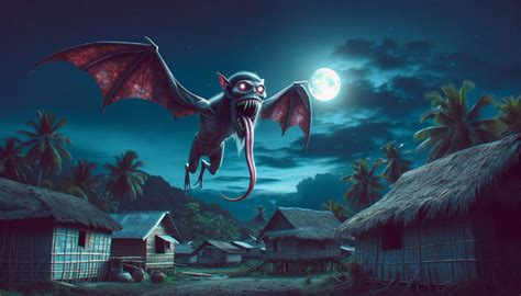 Manananggal Filipino Self-segmenting Demon - Mythology Vault