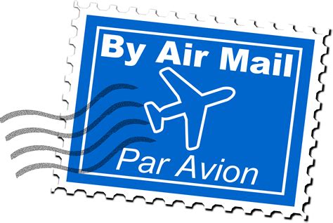 Clipart - Air Mail Postage Stamp