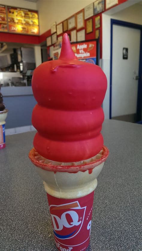 dairy queen cherry dipped cone