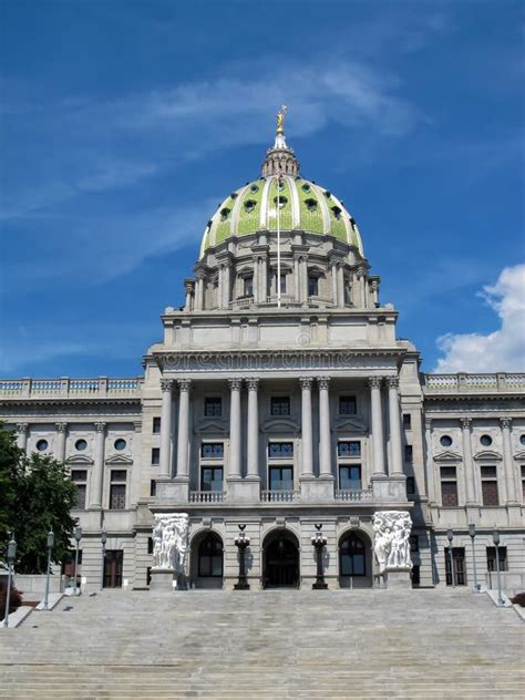 Pennsylvania State Capitol Building in Harrisburg Stock Image - Image ...