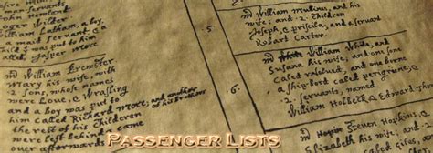 Mayflower Passenger List — MayflowerHistory.com