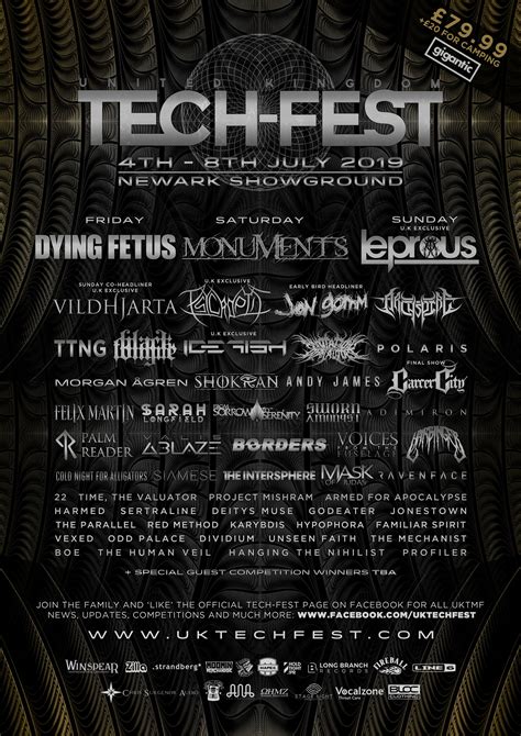 FESTIVAL PREVIEW: UK Tech-Fest 2019 - Distorted Sound Magazine