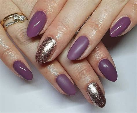 44 Gold and Purple Nails: Designs for a Luxe Style Statement