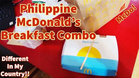 My McDonald's Breakfast Combo Is Different Here In The Philippines Than ...