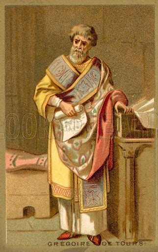 St Gregory of Tours, Frankish bishop and historian stock image | Look ...