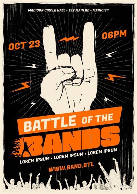 BATTLE OF THE BANDS POSTER | Disenos de unas, Diseño de anuncios, Gráfico