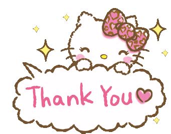 Hello Kitty Thank You Sticker - Hello Kitty Thank You Thanks ...