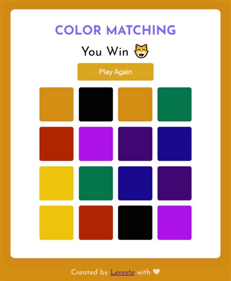 GitHub - Lereste/Color-matching-game
