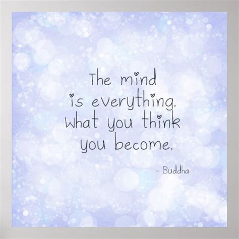 What You Think You Become Poster | Zazzle.ca