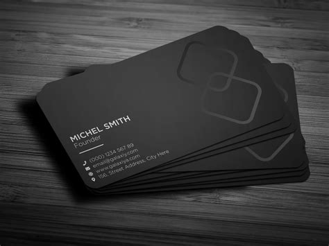 Black business card design by Rakib Khan on Dribbble