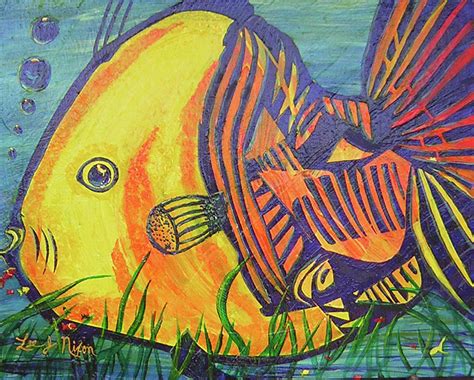 Big Fish In A Small Pond Painting by Lee Nixon - Pixels