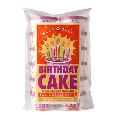 Blue Bell Birthday Cake Ice Cream Cups - Shop Ice Cream & Treats at H-E-B