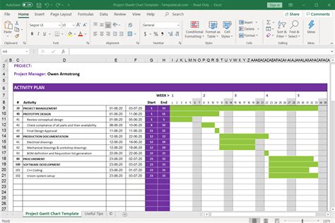 Gantt Chart Tracker