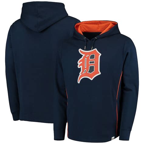 Men's Detroit Tigers Majestic Navy Lefty/Righty Pullover Hoodie