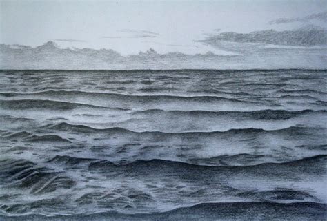 Ocean Pencil Drawing at GetDrawings | Free download