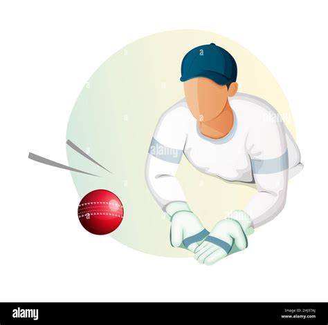 Cricket wicket keeping Stock Vector Images - Alamy