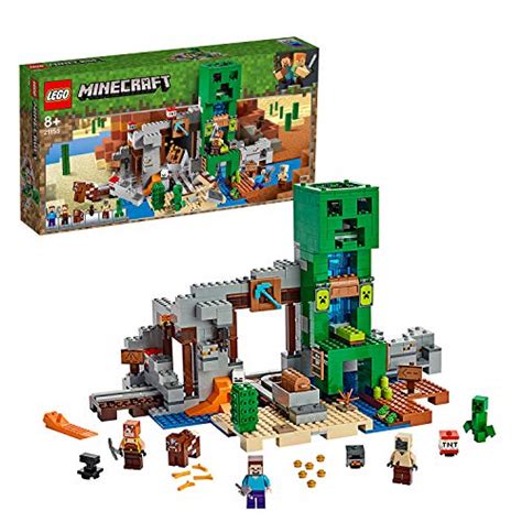 LEGO 21155 Minecraft Mine Steve Minifigure, Blacksmith, Husk, Creeper and Animal Figures plus ...