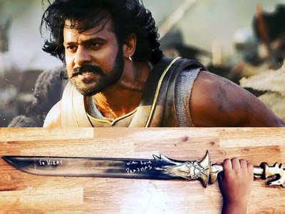 'Saaho' star Prabhas gifts a personalised Baahubali sword replica to ...