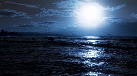 Night Ocean Wallpapers - Top Free Night Ocean Backgrounds - WallpaperAccess