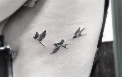 Geometric Fine Line Tattoos by LA's Famous Dr. Woo | Small bird tattoos ...