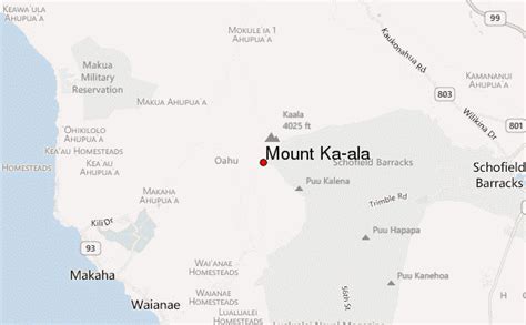 Mount Ka'ala Mountain Information