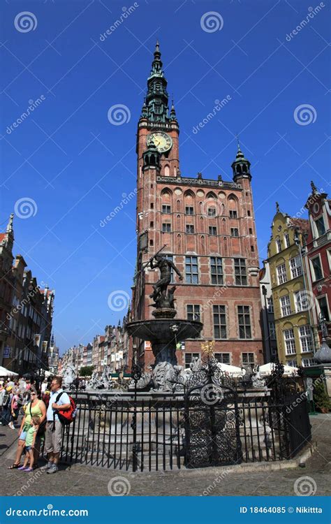 Gdansk city hall editorial image. Image of street, poland - 18464085