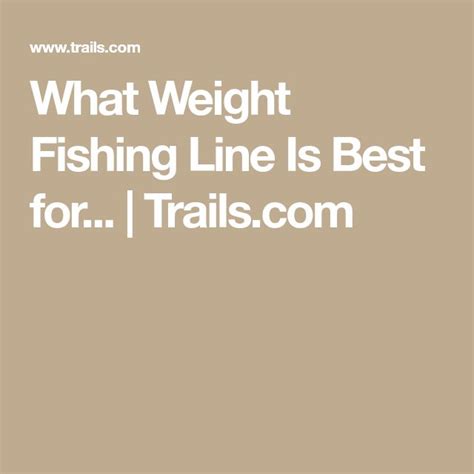 What Weight Fishing Line Is Best for... | Trails.com | Fishing line ...