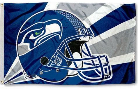 Seattle Seahawks Flag 3x5 Helmet Logo Heartland Flags Seahawks Helmet ...