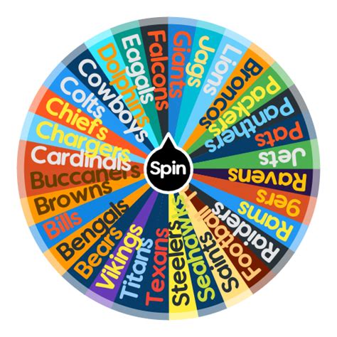 NFL Teams | Spin the Wheel - Random Picker