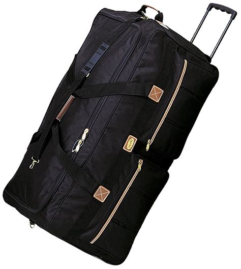 30" Polyester Rolling Duffle Bag Wheeled Travel Luggage Suitcase ...