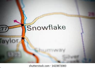 Snowflake Arizona Usa On Map Stock Photo 1423872083 | Shutterstock