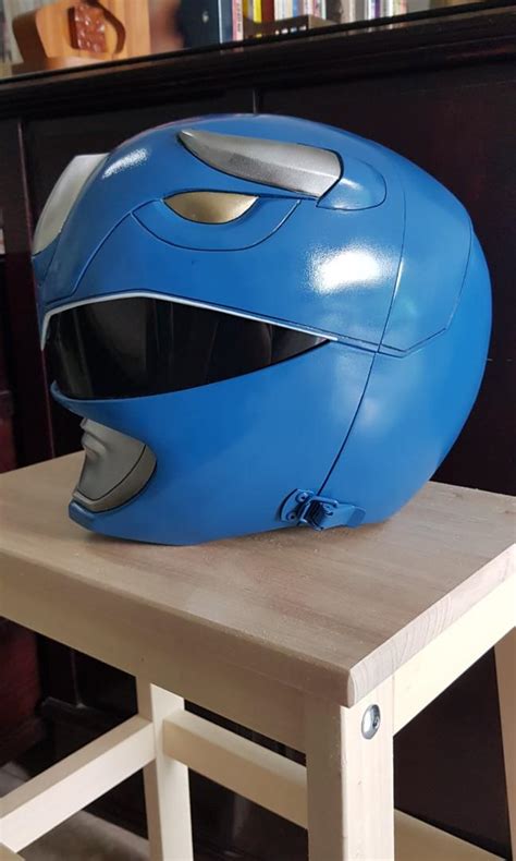 Blue ranger helmet life size scale power rangers, Hobbies & Toys, Toys ...