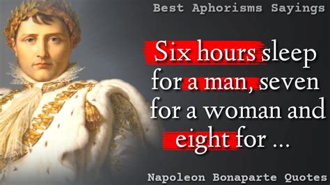 Best Napoleon Bonaparte Quotes on Success, Love, and Leadership| Aphorisms, Sayings - YouTube