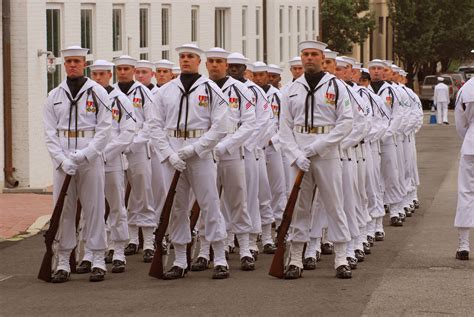 Drill Team at Great Lakes Recruit Training Center in 1965