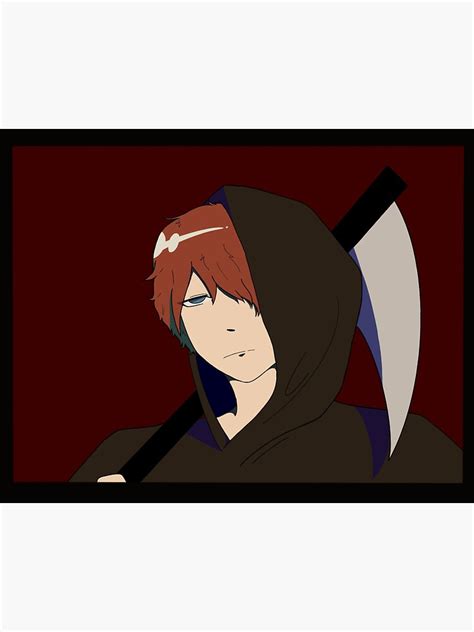 "Grim Reaper Anime Boy" Sticker for Sale by KatsonPans | Redbubble