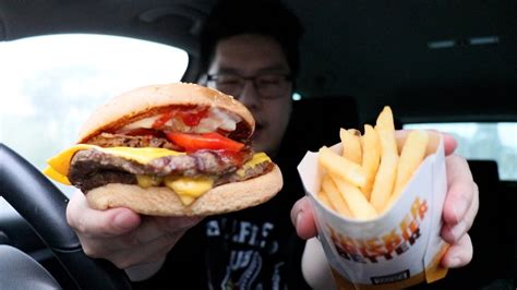 Eating Hungry Jack's Ultimate Double Whopper! - YouTube