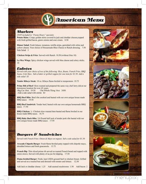 Menu of La Mex Restaurant in Anchorage, AK 99518