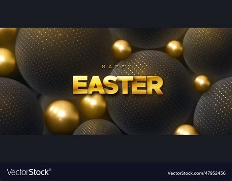 Happy easter holiday banner Royalty Free Vector Image