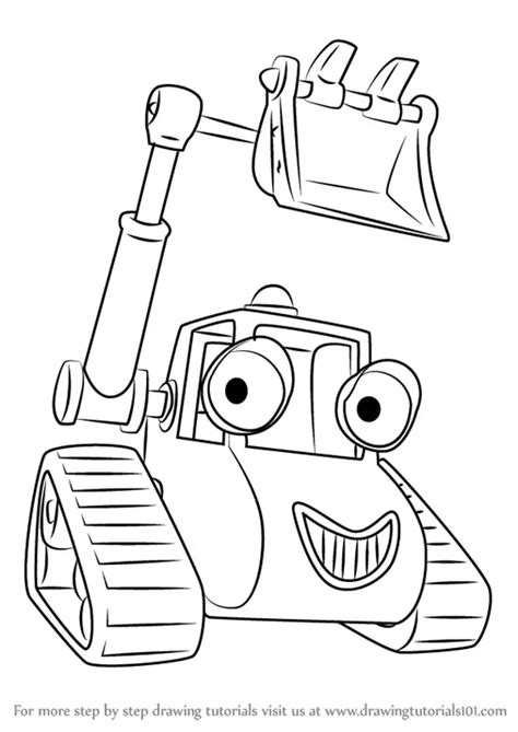 How To Draw Bob From Bob The Builder Printable Drawing Sheet By ...